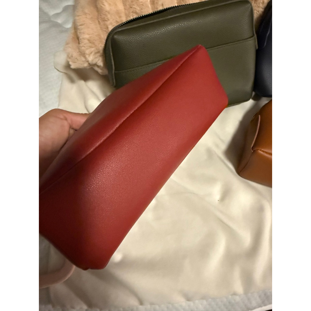 NWOT Missoni Zip Pouch Clutch, interior Multicolored Chevron Pattern , Burgundy - Picture 5 of 5